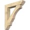 Ekena Millwork Balboa Slat Rough Sawn Bracket w/ Offset Brace, Douglas Fir, 8"W x 40"D x 44"H BKT0806X40X44BOA06RDF - alternate 1
